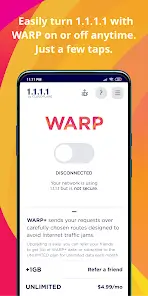 1.1.1.1 + warp safer internet apk