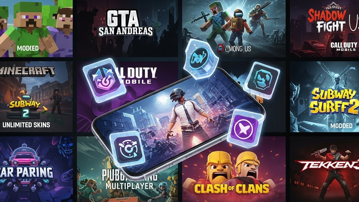 Top 10 Modded Games Available on APK4K.com (Free & Updated)
